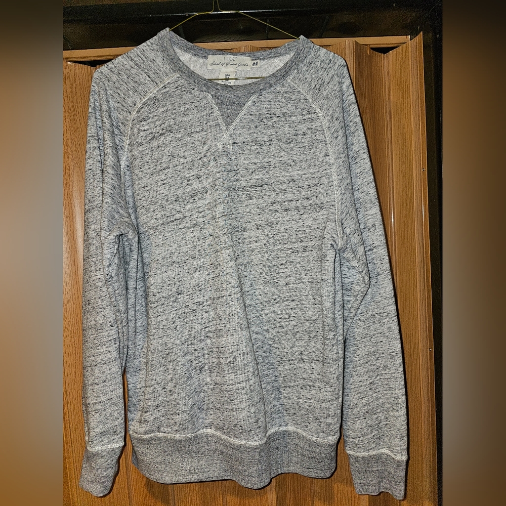 Mens H&M L.O.G.G. Grey Sweatshirt Mems medium